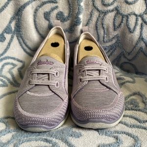 *Brand New* Skechers Microburst Heather Lavender Bungee Slip-On Shoes